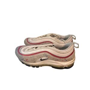 Nike Shoes Mens Size 9.5 White Air Max 97 Paint Splatter Athletic o